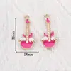 Pingentes de Liga Metálica Rosa Esmaltada Acessórios para Joias DIY Estrela do Mar Flor Chaveiro Encantos Acessórios para Brincos