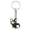 Chaveiro de cachorro de desenho animado Acessórios Chaveiro de chave de carro de borracha macia PVC Atacado Acessórios de bolsa criativos Chaveiro
