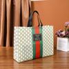 Bolsa de tela no tejida personalizada al por mayor, bolsa de compras con logotipo impreso, bolsa de mano de moda, bolsa educativa