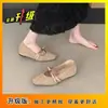 Novos Sapatos Mary Jane de Salto Baixo Estilo Vovó para Primavera/Verão 2025 para Mulheres, Perfeitos com Saias, Sapatos de Salto Grosso Estilo Francês Super Estilosos para Uso ao Ar Livre