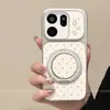 Adecuado para funda de teléfono oppofindx9profindx8sx7 protección de borde completo con soporte nuevo estilo lunares de conejo para mujer