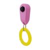 Anillo de clicker para mascotas, entrenador con sonido, clicker interactivo, entrenador para perros y gatos, pulsera universal amarilla con punta de dedo