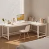Escritorio de Esquina para Computadora Escritorio de Estudio Estantería Escritorio Integrado Dormitorio Hogar Escritorio de Esquina para Oficina Escritorio Doble para E-sports