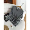 Ropa Única / [Cuello en V / Cuello Redondo / Cárdigan] ¡Enorme! Tejido cepillado de cachemira + lana + seda de 28 hilos