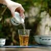 Pez Pintado a Mano Tazón de Dos Tapas pintado a mano plata cerámica tazón de té tazón de té hogar kung fu juego de té literati Vajilla de Té