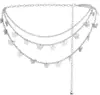 Novo produto transfronteiriço: corrente de cintura metálica versátil e fashion feminina com acessório de cintura de borboleta para decoração de vestido, tendência de venda direta da fábrica