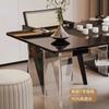 Mesa de té y combinación de sillas para balcón de tablero de roca, sala de estar para el hogar, mesa de té pequeña, lujo ligero moderno, alto sentido, nuevo 2024