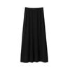 [Oufan] vestido de malha emagrecedor estilo suave e glutinoso feminino outono e inverno cintura alta saia reta 9488