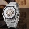 Una generación de t Winner Watch Reloj mecánico automático para hombre con hueco completo Reloj mecánico automático para hombre Correa de acero