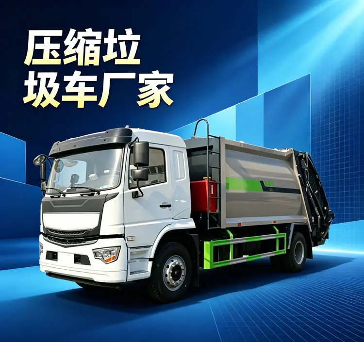 陕汽德龙9方环卫垃圾车10方垃圾清运车制造商