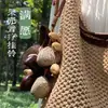 Materiais DIY para Sino de Vento de Casca de Fruta, Acessórios de Pingente, Kit de Material de Sino de Casca de Fruta, Kit de Material Artesanal para Realizar Desejos, Presente