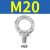Perno Ojo de Elevación de Acero Inoxidable 304 Estándar Nacional M3-M24 Perno Ojo de Elevación Extendido Anillo Resistente a la Corrosión Tuerca de Elevación Tornillo