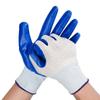 Luvas de Proteção do Trabalho Personalizadas, Etiqueta Impressa em Nylon Nitrila, Revestidas de Borracha, Antiderrapantes, Resistentes ao Desgaste, Luvas Protetoras de Nitrila Látex para Canteiro de Obras
