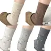 Calcetines retro florales suaves estilo francés para principios de otoño para mujer, calcetines de media pantorrilla, calcetines versátiles elegantes estilo ins para apilar, calcetines largos