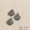 Serie de Colgantes de Plata Panax Notoginseng Candado de Paz, Candado de Fortuna, Calabaza Pulsera Artesanal Retro, Materiales para Accesorios de Manualidades DIY con Cuentas