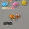 Accesorios de Arte para Uñas de Dibujos Animados, Sensación Popular de Internet, Tortuga Pequeña Transparente tipo Hielo que Brilla en la Oscuridad, Lindos Accesorios de Decoración para Uñas Portátiles de Resina de Colores