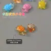 Decorações de Desenho Animado para Nail Art Tartaruga Colorida Luminosa Fofa Item Quente de Celebridade da Internet Pedras Strass para Unhas de Resina Macaron Gelatina 3D