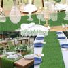 Césped Hierba Artificial Cuero Verde Mantel Mantel de Boda Transfronterizo Césped Exterior Alfombra Artificial Decoración de Simulación Camino de Mesa Artificial