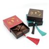 Embalagem Caixa de Herança Estilo Antigo Caixa de Presente Estilo Chinês Caixa Deslizante com Estampagem Dourada Caixa de Armazenamento para Pulseira e Pulseira de Cordão Atacado
