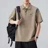 Ropa para Hombre Fengshe / Nuevo Polo de Verano 2026 para Hombre con Cuello Camisero de Solapa Manga Corta Delgado Marca de Moda Polo de Cinco Mangas