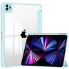 Para Apple iPad Pro11 2024 Funda Protectora Air13 Transparente Ranura para Lápiz Soporte Trifold Pro13 Funda de Cuero