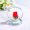 Amazon Leve Luxo Decoração Suave Enfeites de Cristal Casa Sala de Estar Círculo Rosa Buquê de Casamento Suprimentos para Seu Amante