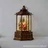 Bolsa Hexagonal Retro LED de Natal Transfronteiriça Ou Enfeites de Cena de Natal Lâmpada a Óleo Pequena Luz Decorativa Cheia de Água