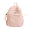 Mochila casual ins nueva y simple para mujer, color sólido, bolsa escolar estilo universitario japonés, mochila de viaje de aspecto elegante para niñas