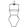 Colgador de Trajes de Baño para Mujer Exhibidor de Trajes de Baño Percha de Plástico Exhibición para Piscina Estante para Trajes de Baño Soporte para Trajes de Baño de Adulto