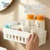 Caja de almacenamiento de hisopos de algodón BNBS para montar en la pared, estante de almacenamiento en pared sin perforaciones para hilo dental y pasadores para el cabello
