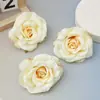 Canto Franzido Retrô Flor Rosa Arranjo de Chão para Casamento Decoração de Parede de Flores Materiais de Flores Acessórios Criativos Feitos à Mão DIY Flores Artificiais