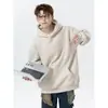 Sudadera Pesada con Bordado 3D Lavada a la Piedra y Desgastada para Hombre Tallas Grandes, Nueva para Otoño/Invierno 2026 para Adolescentes