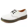 Zapatos de Trabajo de Caña Baja Talla Grande Transfronterizos para Mujer Piel de Vaca Estilo Británico Botines Talla Grande Punta Redonda Zapatos de Trabajo Casuales para Hombres y Mujeres Pareja