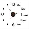 Reloj de pared creativo transfronterizo estilo europeo sala de estar reloj diy silencioso acrílico adhesivo de pared reloj instalación sin perforaciones