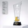 2027 Troféu de Cristal Impresso em 3D Criativo Empresa Competição de Funcionários Notáveis Campeão Equipe Honra Troféu de Competição