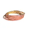 Comercio exterior pulsera de diamantes de colores cadena de garra de circón de color pulsera elástica de diamantes de imitación Mosan adornos de mano de diamante simulación fabricantes