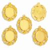 Acessórios para Joias de Liga DIY Pedra do Tempo Base Oval Suporte Pulseira Colar Decoração Pingente C101