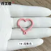 Llavero con Forma de Corazón Corazón Colorido Cierre de Resorte Cuentas Perler Pintadas Accesorios Colgante de Muñeca Accesorios para Llavero de Bolso