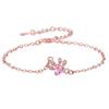 Desejo venda quente plataforma transfronteiriça venda quente ouro rosa banhado garra de gato em forma de coração pegadas colar brincos pulseira anel terno