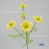 Flores artificiais para decoração de casa, arranjos de casamento, arranjos florais, flores falsas de tecido de alta qualidade, estilo pastoral, 5 cabeças de sementes pretas