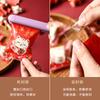 Bolsa de embalaje crujiente con forma de copo de nieve de Año Nuevo, máquina para sellar galletas de gato de la suerte rojo, bolsa para hornear turrón, bolsa de dulces al por mayor