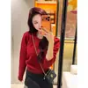 Suéter de Punto Elegante de Color Sólido para Mujer, Cuello Redondo, Estilo Coreano, Primavera y Otoño, Mangas Abullonadas Elegantes, Ceñido a la Cintura, Top de Alta Gama