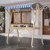Barraca de Mercado Suporte de Exibição Barraca de Mercado Noturno Prateleira Carrinho de Flores Suporte de Exibição Promocional Carrinho de Barraca de Rua Móvel Dobrável