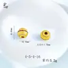 Accesorios de Bolas de Flor con Patrón de Nube para Cubo, Cuentas Espaciadoras con Agujero, Accesorios para Manualidades con Cuentas DIY, Cobre Esmaltado Chapado en Oro Tradicional con Diamantes