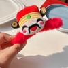 Peluche Nuevo Año Dios de la Riqueza agarre felpa decoración felpa linda regalo nuevo año tocado accesorios para el cabello pinza para el cabello