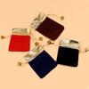 Venta al por mayor de Bolsas de Embalaje para Joyería Listas para Usar, Bolsas de Terciopelo Dorado con Cordones, Bolsas de Terciopelo con Estampado en Caliente e Impresión de Logotipo