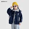 Chaquetas para Niñas 2026 Nuevos Conjuntos Populares de Otoño Chaquetas de Béisbol con Cuello Solapa para Niños Tops de Otoño para Niños Ropa Infantil al por Mayor