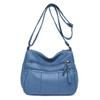 Bolsa da Mamãe para Mulheres 2026 Novo Estilo Moda de Rua Bolsa Transversal para Meia-Idade Couro Macio Grande Capacidade Bolsa de Ombro para Idosos