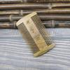 Peine de rejilla de sándalo verde peine para barba doméstico madera de durazno tallada dientes densos anti-caspa piojos logo tallado peine de sándalo al por mayor