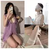 Sexy Cama Medias Negras de Seda Desechables Guerra Diversión Emocional Top Traje Bata Ropa Interior Gran Escala Abstinencia Emocional